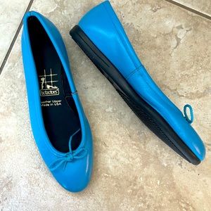 Tic tac toes leather ballet dance shoes